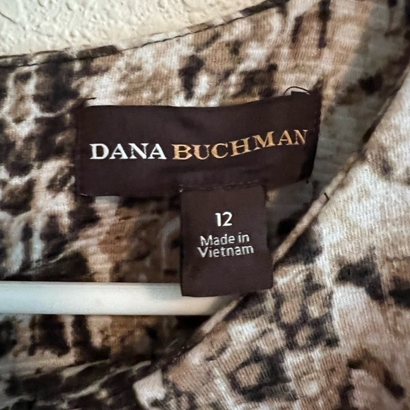 Dana Bachman Snake Skin Pattern Dress Size 12 - Picture 3 of 8